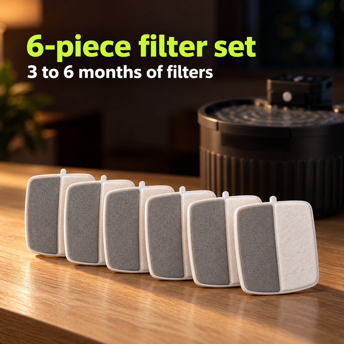 Pack of 6 filters